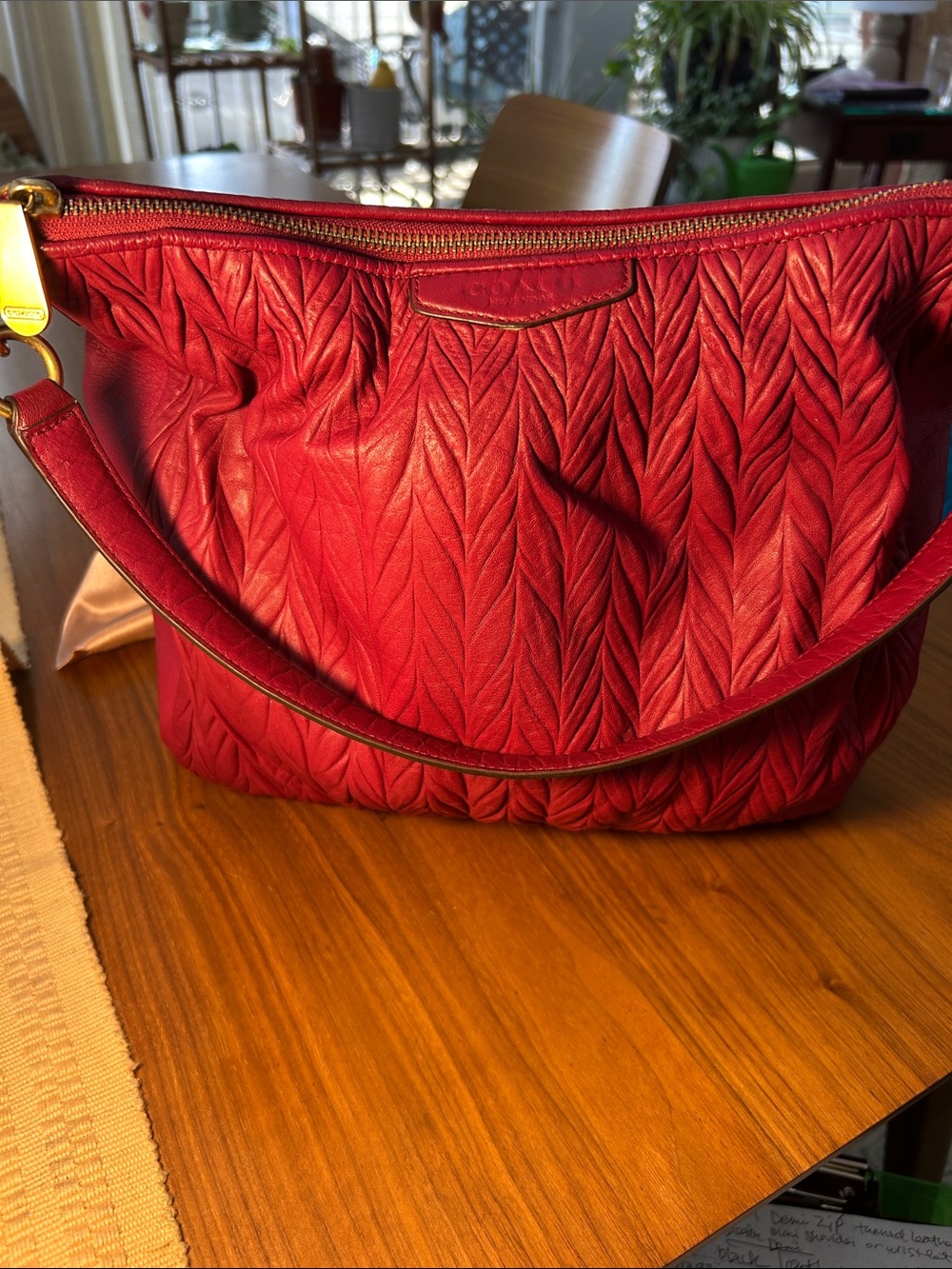 Coach Madison Phoebe Shoulder Bag in Berry